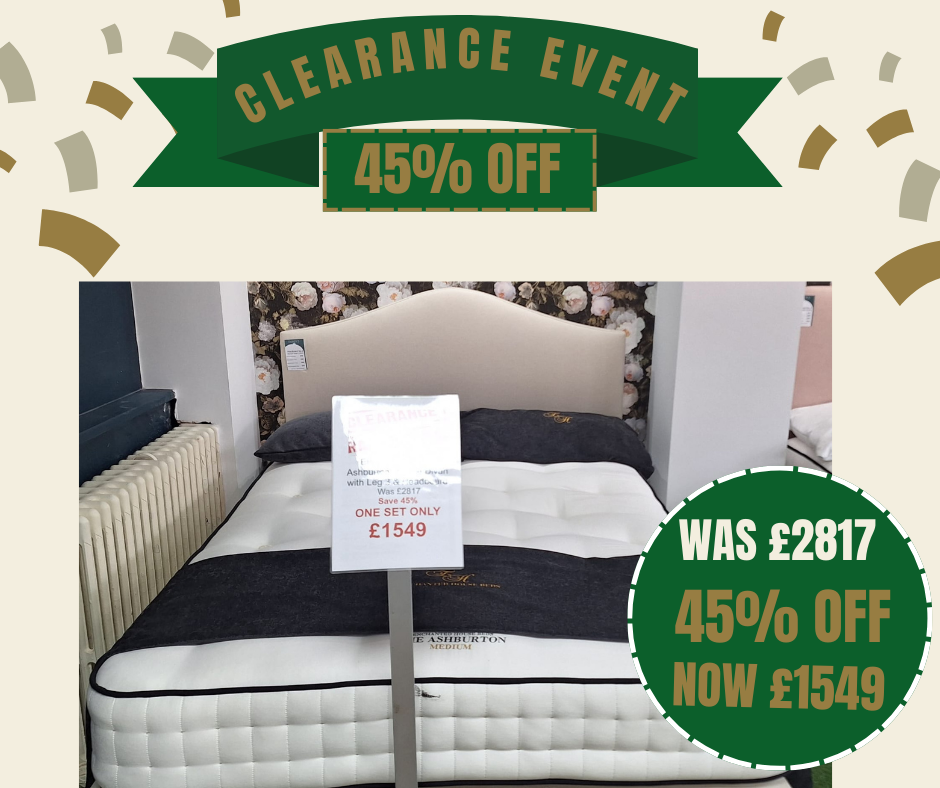 Ashburton Double Divan Set On A Leg With Headboard 